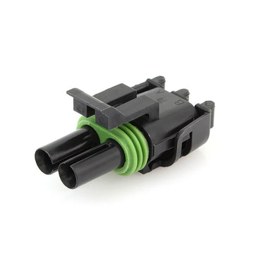 APTIV (DELPHI) 12015792 Weather Pack 2-Pin Black Tower Sealed Female Connector