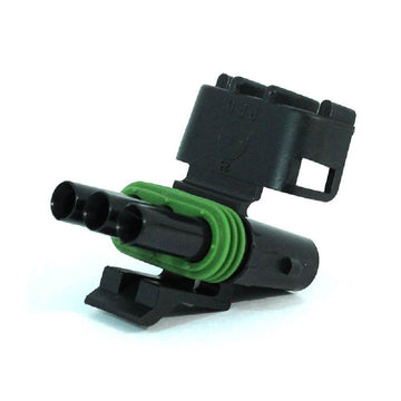 APTIV (DELPHI) 12015793 Weather Pack 3-Pin Black Tower Sealed Female Connector