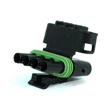 APTIV (DELPHI) 12015797 Weather Pack 4-Pin Black Tower Sealed Female Connector