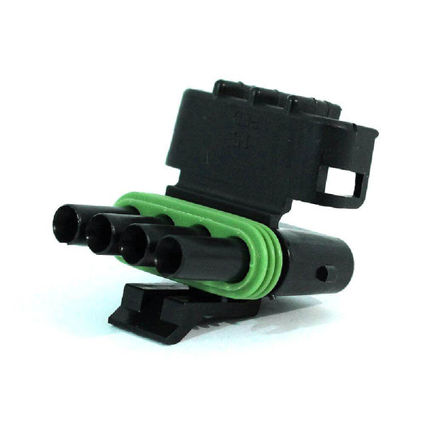 APTIV (DELPHI) 12015797 Weather Pack 4-Pin Black Tower Sealed Female Connector