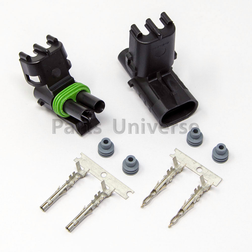 Weatherpack Connectors Aptiv Weatherpack Terminal Kit - 2 Pin 20A Connectors 14 16ga 537883 Weatherpack Connectors Aptiv Weatherpack Terminal Kit - 2 Pin 20A Connectors 14 16ga 537883