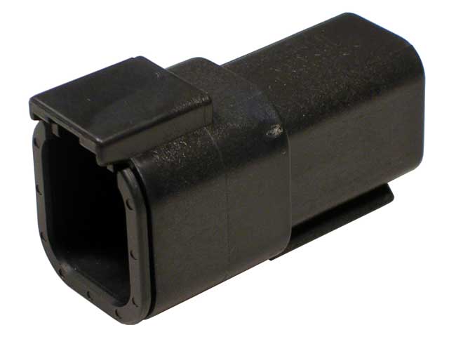 Deutsch DTM Black 6-Pin Connector Kit, 20-22AWG Open Barrel Contacts