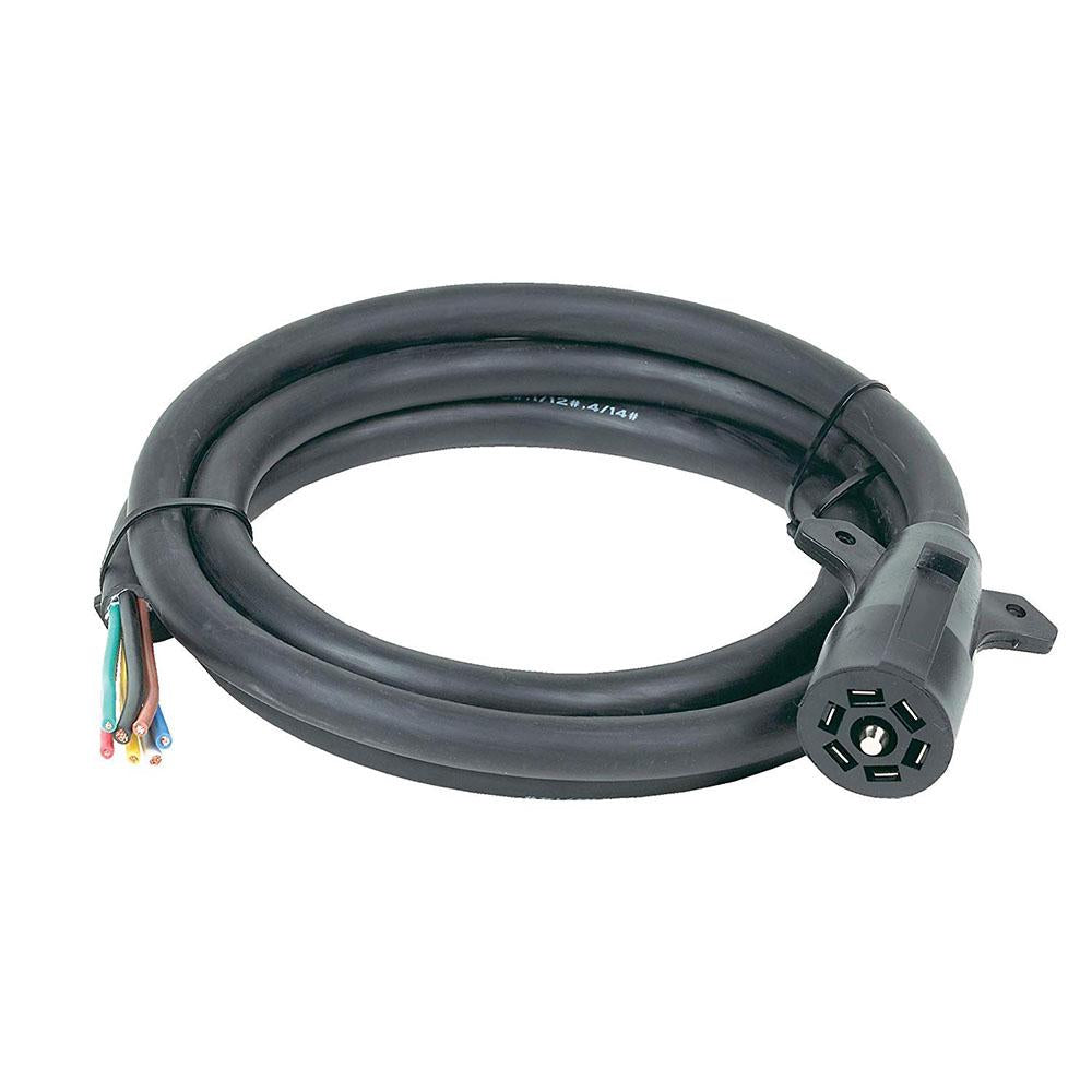 HOPKINS 20246 8' 7 RV Blade Molded Trailer Cable with Cardboard Wrap Package