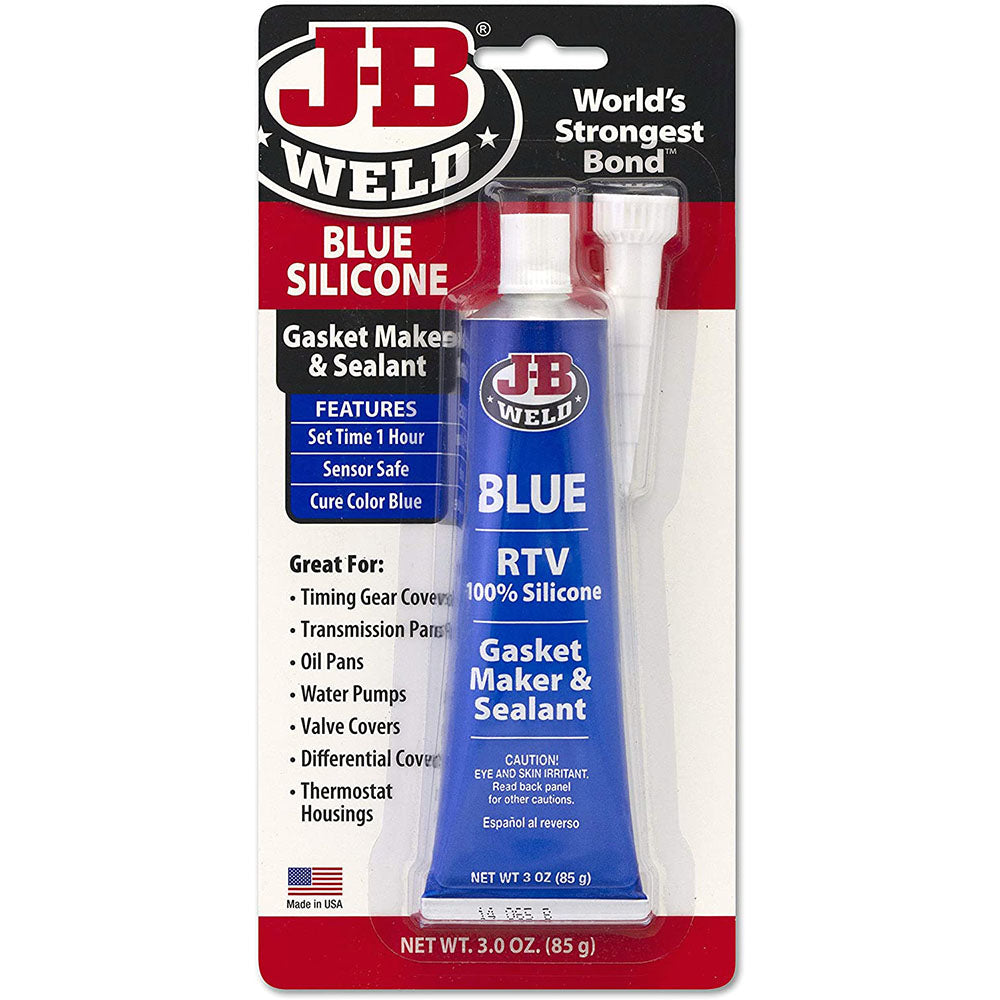 J-B Weld 31316 RTV Silicone Gasket Maker and Sealant - 3 oz. Blue