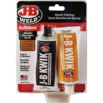 J-B Weld 8271 KwikWeld Professional Size Steel Reinforced Epoxy - 10 oz.