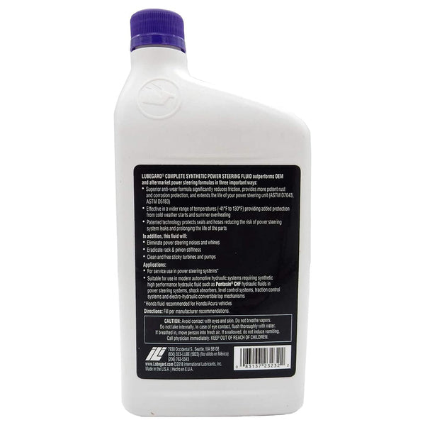 Lubegard 23232 Complete Synthetic Power Steering Fluid, 32 fl. oz.