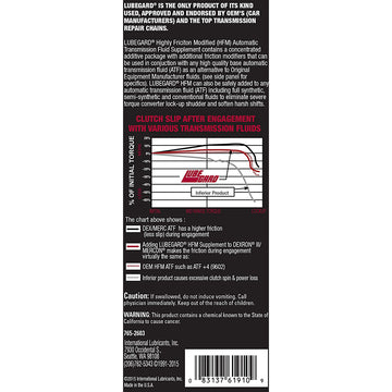 Lubegard 61910 Highly Friction Modified ATF Supplement, 10 oz.