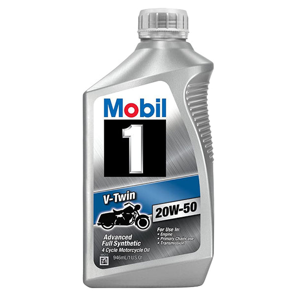 MOBIL 1 V-Twin 20W-50 Motorcycle Oil (1 Quart)