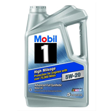 MOBIL 1 120768 5W-20 High Mileage Oil 75000 Miles (5 Quart)