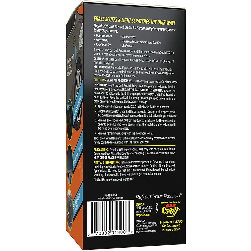 Meguiar's G190200 Quik Scratch Eraser Kit – Parts Universe