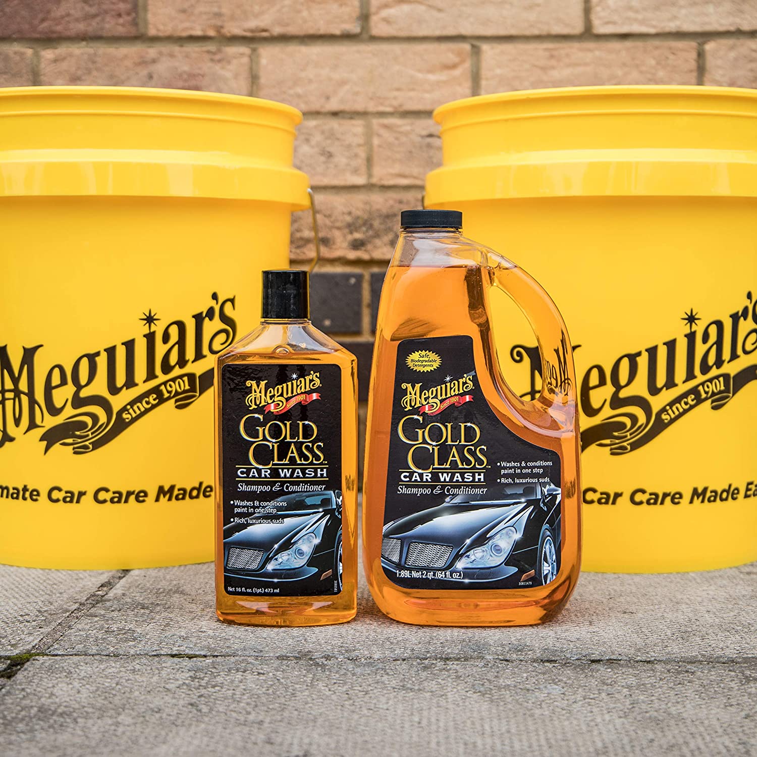 MEGUIAR'S G7164 Gold Class Car Wash Shampoo and Conditioner, 64 oz
