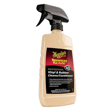 Meguiar's M4016 Mirror Glaze Vinyl & Rubber Cleaner/Conditioner – Restores Life and Color, 16 oz