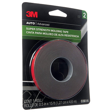 3M Super Strength Molding Tape, 03614, 1/2 in x 15 ft