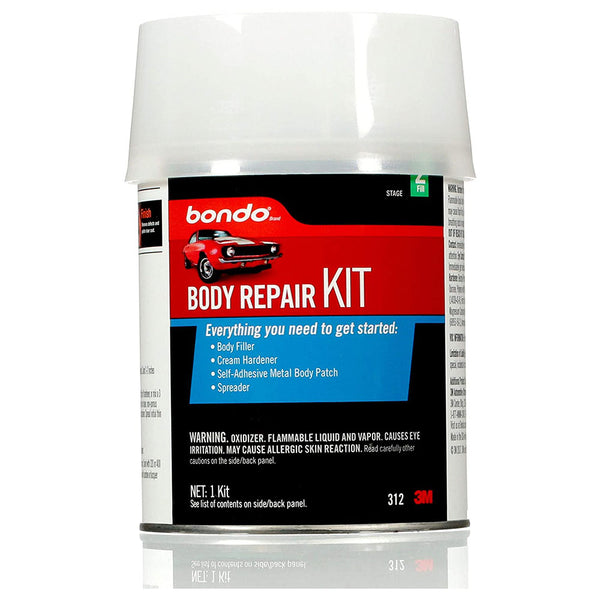 3M 312 Bondo Body Repair Kit, 1 Pint (14 oz)