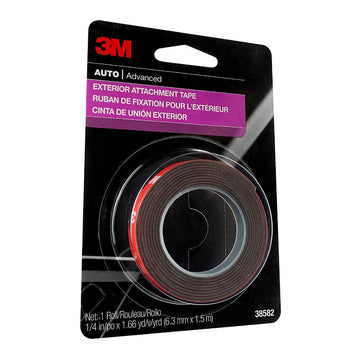 3M Exterior Attachment Tape, 38582, 1/4 in x 5 ft
