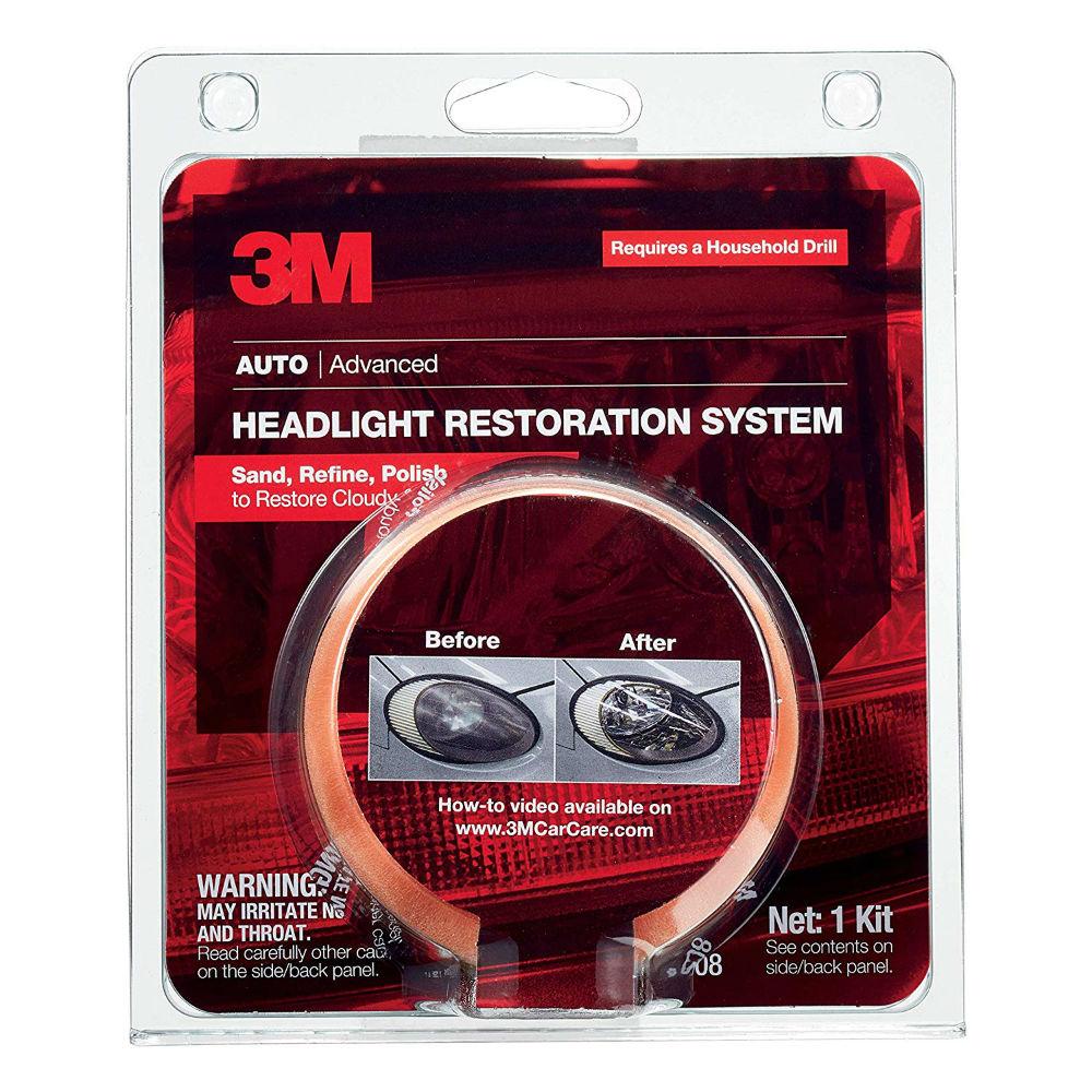 3M Headlight Lens Restoration System 1 Pack, 39008