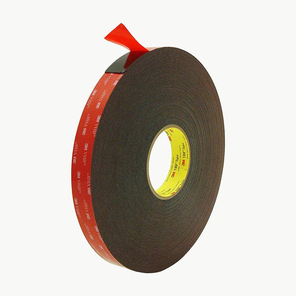 3M VHB Acrylic Foam Tape 5952, Black, 1 in x 36 yd, 45 mil