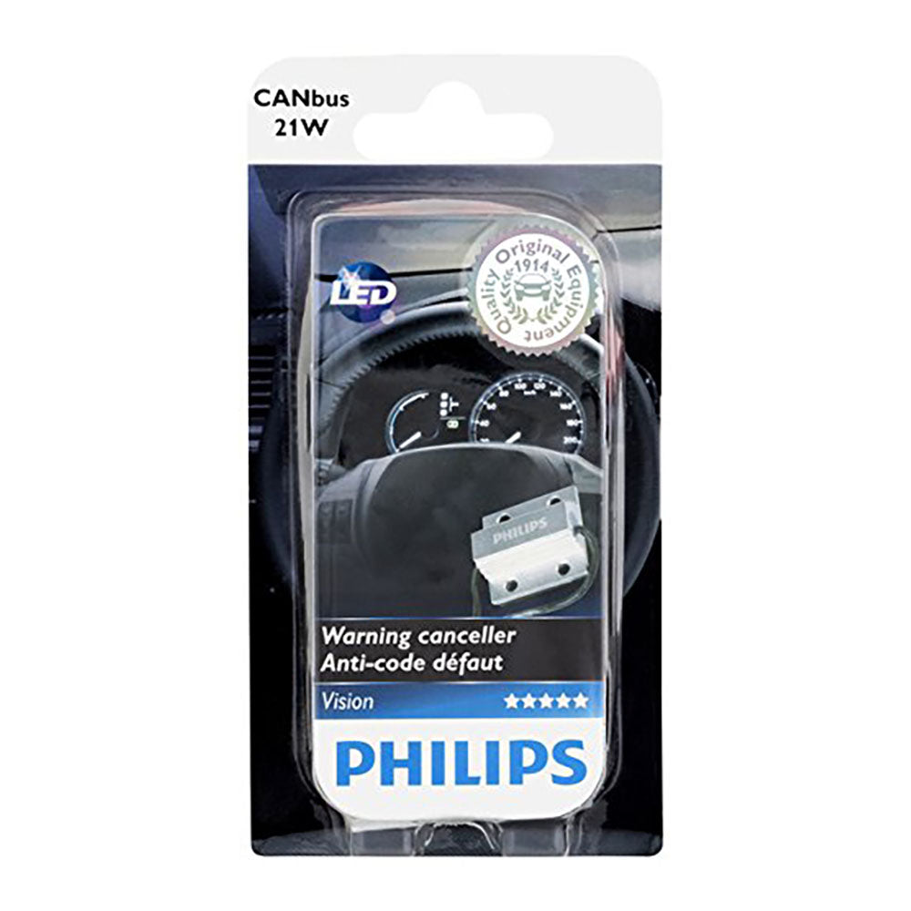 PHILIPS 18957B2 21W Vision LED CAN-Bus Warning Canceller, 2 Pack