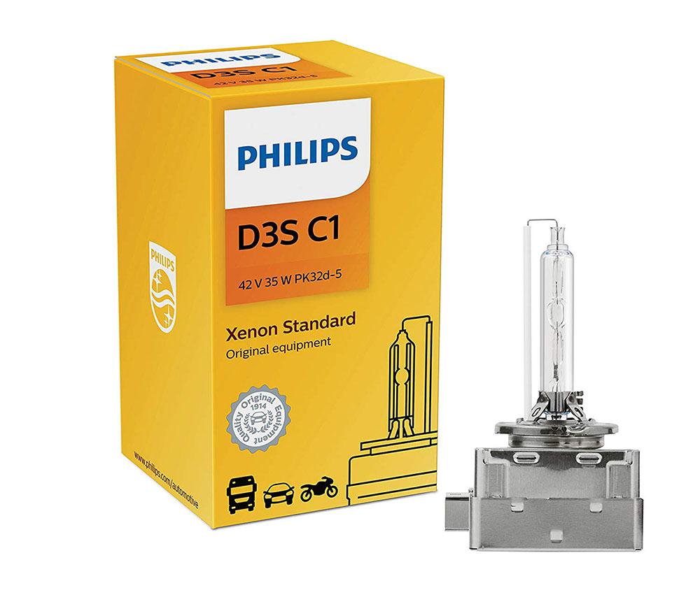 PHILIPS 42302C1 D3S Standard Xenon HID Headlight Bulb, 1 Pack