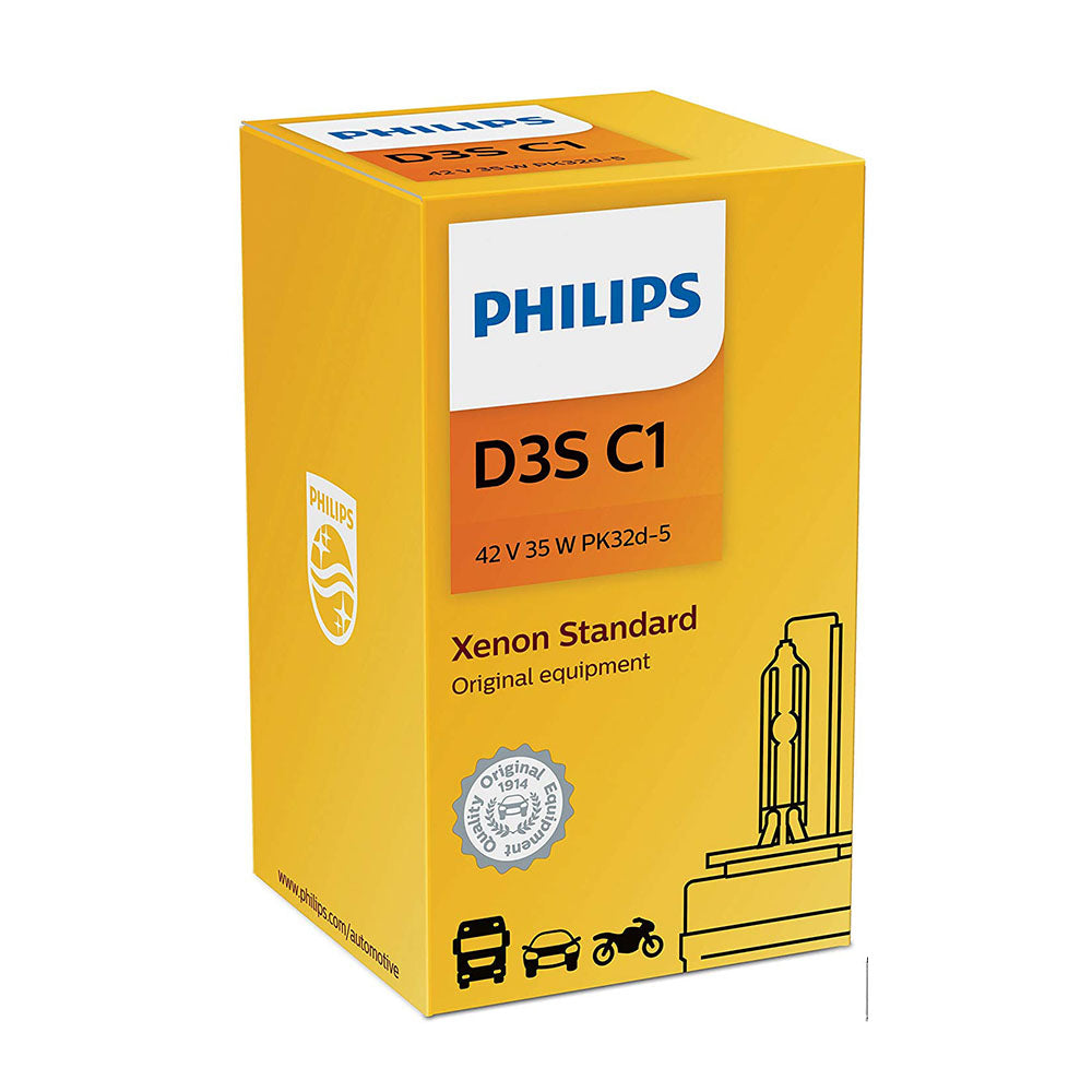 PHILIPS 42302C1 D3S Standard Xenon HID Headlight Bulb, 1 Pack