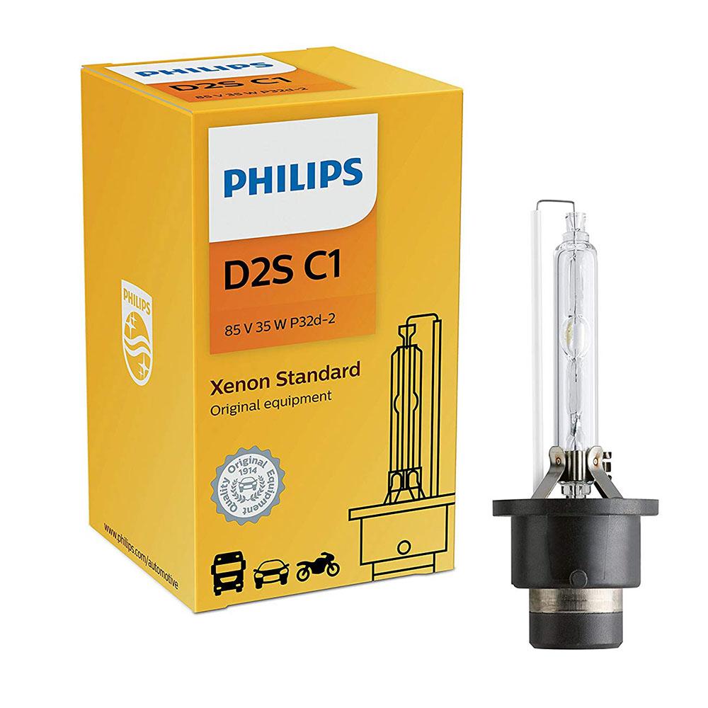 PHILIPS 85122C1 D2S Standard Authentic Xenon HID Headlight Bulb, 1 Pack