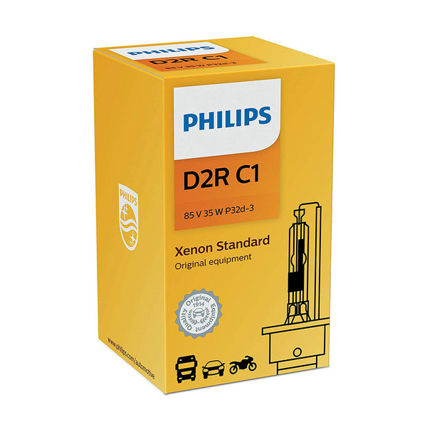 PHILIPS 85126C1 D2R Standard Authentic Xenon HID Headlight Bulb, 1 Pack