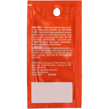 Permatex 09980 Spark Plug Boot and Electrical Connector Dielectric Grease, 4g Pouch