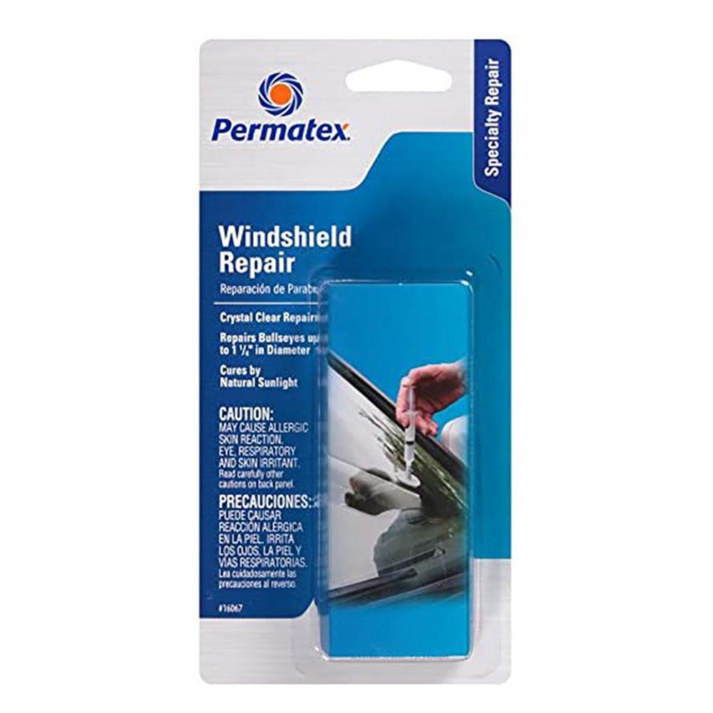 PERMATEX 16067 Bullseye Windshield Repair Kit, .025 oz. Syringe, .025 Ounce Syringe