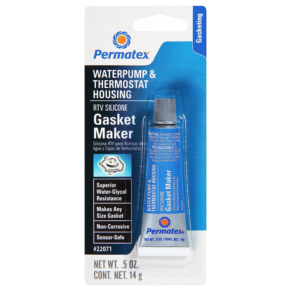 PERMATEX 22071 Water Pump and Thermostat RTV Silicone Gasket, 0.5 oz