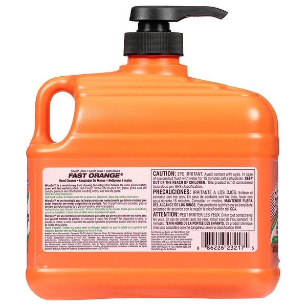 Permatex Fast Orange Smooth Lotion Hand Cleaners, Citrus, Bottle w