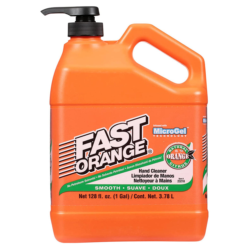 Permatex 23218 Fast Orange Smooth Lotion Hand Cleaner with Pump, 1 Gallon