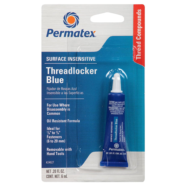 PERMATEX 24027 Surface Insensitive Threadlocker Blue, 0.20 oz