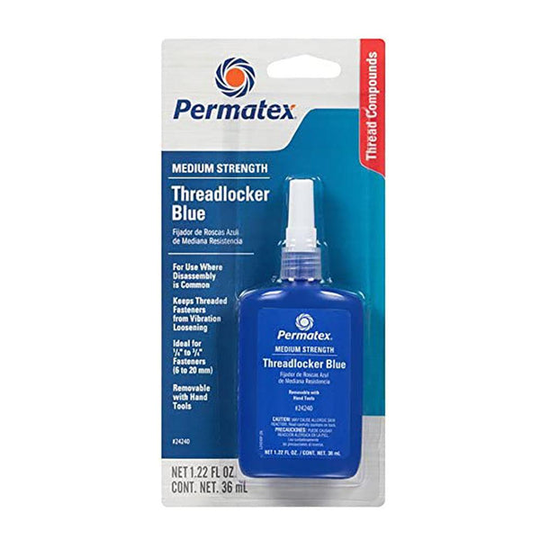 PERMATEX 24240 Medium Strength Threadlocker Blue, 36 ml