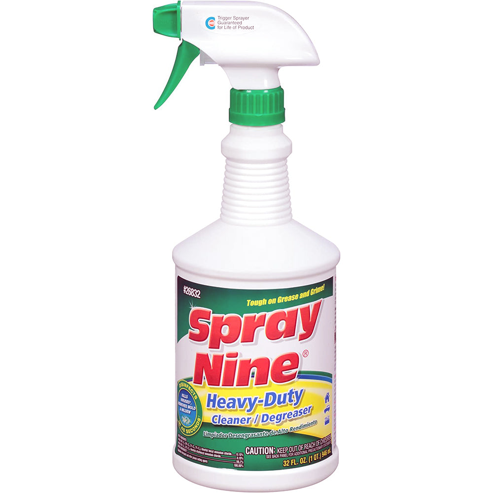 PERMATEX Spray Nine 26832 Heavy Duty Cleaner, Degreaser And Disinfectant, 32 oz