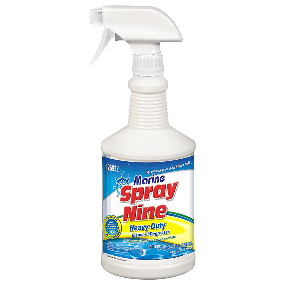 PERMATEX Spray Nine 26932 MARINE MULTI-PURPOSE CLEANER & DISINFECTANT, 32 oz