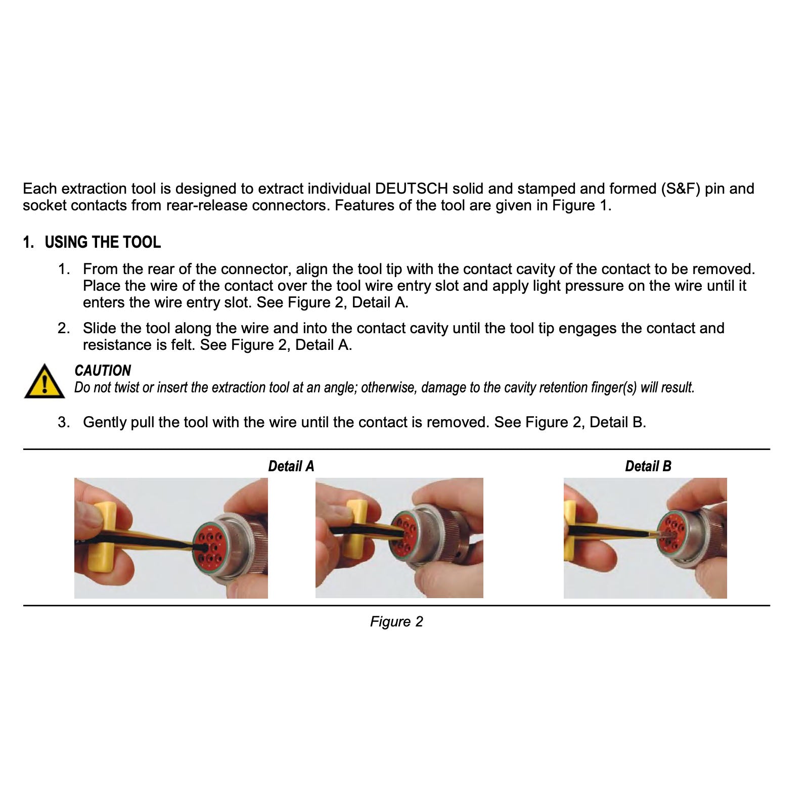 DEUTSCH 0411-336-1605 16AWG Contact Release Tool