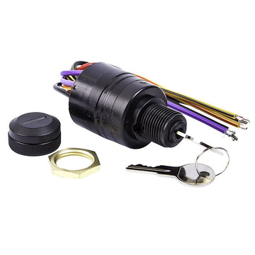 SIERRA MARINE MP39710-1 Polyester 4-Position Magneto Off-Run-Start Switch Push to Choke with Terminal Type 7 Color Coded Wires