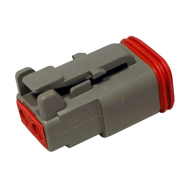 Deutsch DT 2-Pin 90° Connector Kit, 14-16 AWG Closed Barrel Contacts