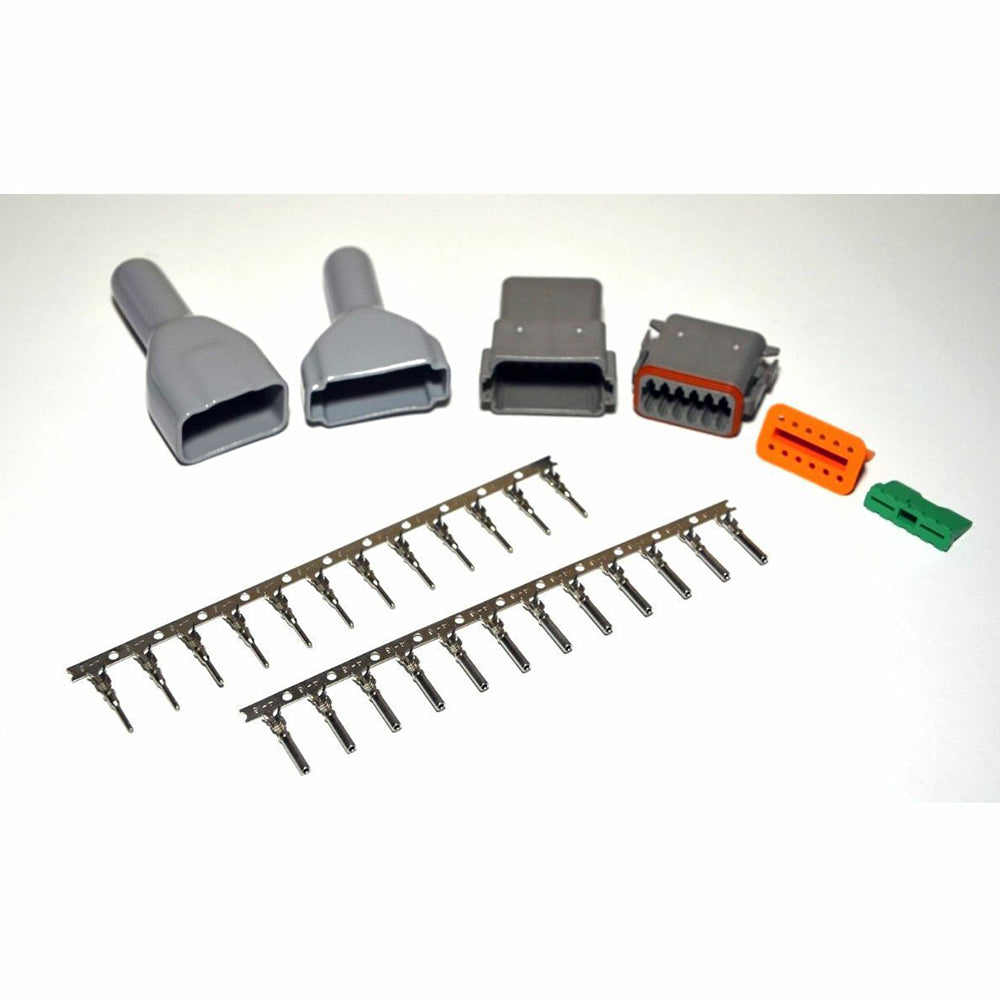 Deutsch DT 12-Pin Connector Kit, 14-16AWG Open Barrel C... – Parts Universe