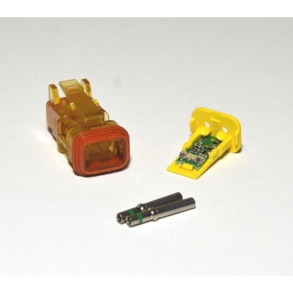 Deutsch DT 2-Pin 12V LED Signal Detector Kit, 14-16AWG Closed Barrel Contacts