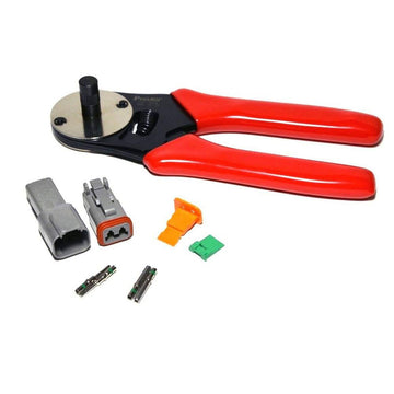 Deutsch DT 2-Pin Connector Kit & Tool, 14-16AWG Closed Barrel contacts