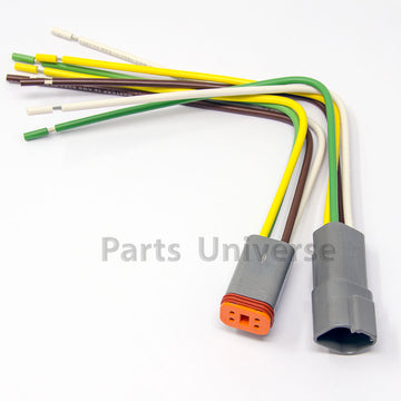 Deutsch DT 4-Pin Pigtail Kit, 16AWG Boat Wire (ABYC, NMMA, USCG Certified Wires, 100% Made in USA)