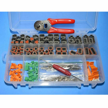 DEUTSCH 432 PCS DT Connector Kit & Tools, 14-16AWG Closed Barrel Contacts