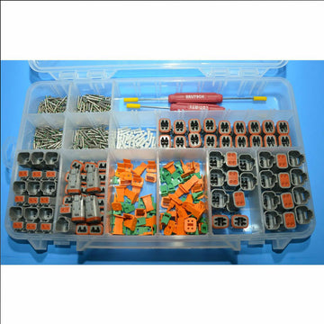 DEUTSCH 662 PCS DT Connector Kit & Tools, 14-16AWG Closed Barrel Contacts