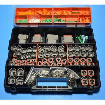 DEUTSCH 678 PCS DT Connector Kit & Tools, 14-16AWG Closed Barrel Contacts