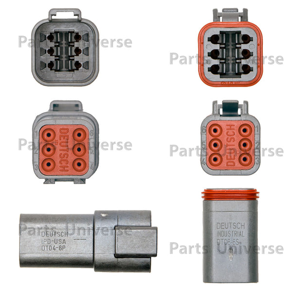 DEUTSCH 356 PCS DT Connector Kit & Tools, 14-16AWG Open Barrel Contacts