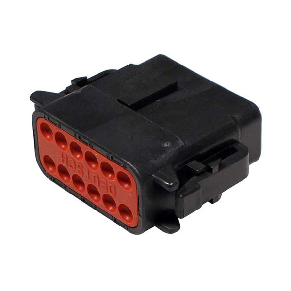 DEUTSCH DTM06-12SB DTM 12-Pin Black Female Connector