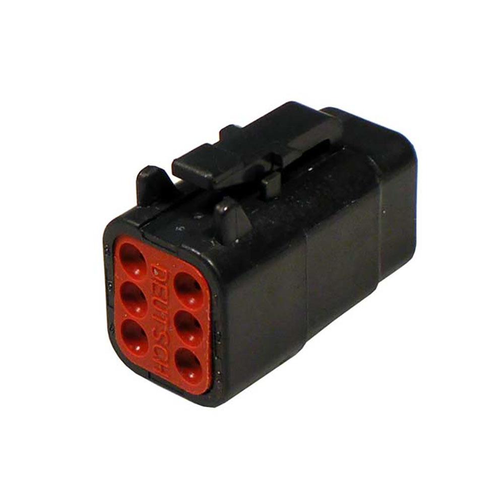 DEUTSCH DTM06-6S-E004 DTM 6-Pin Black Female Connector