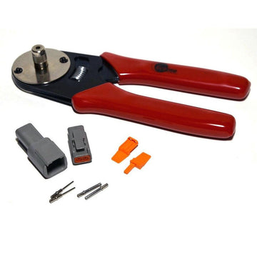 Deutsch DTM 2-Pin Connector Kit, 20AWG Closed Barrel Contacts & Crimper