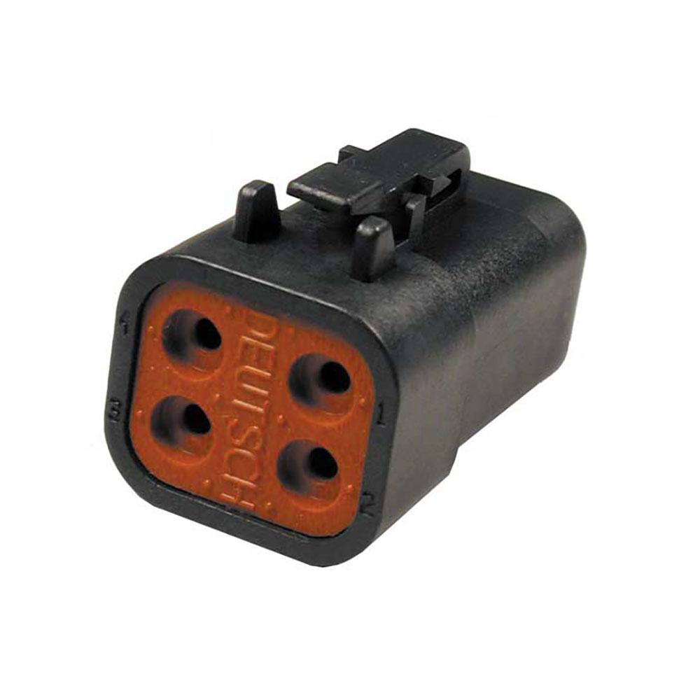 DEUTSCH DTP06-4S-E004 DTP 4-Pin Black Female Connector